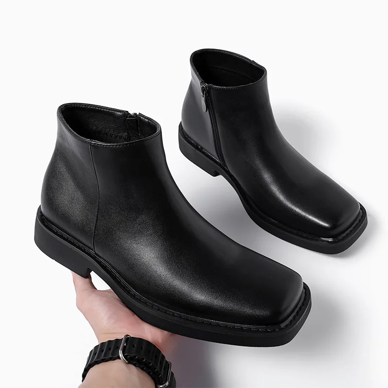 Men Shoes Boss - Black New Fashion Men Casual Leather