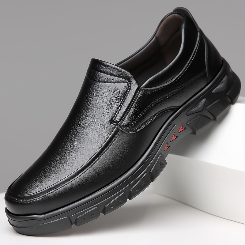 Boat Shoe Leather - Men's Genuine Leather Loafers Big Size
