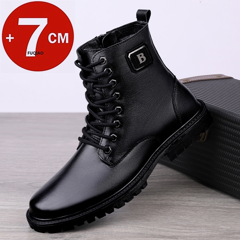 Men's Genuine Leather Elevator - đánh giá và giá Men Shoes Boss