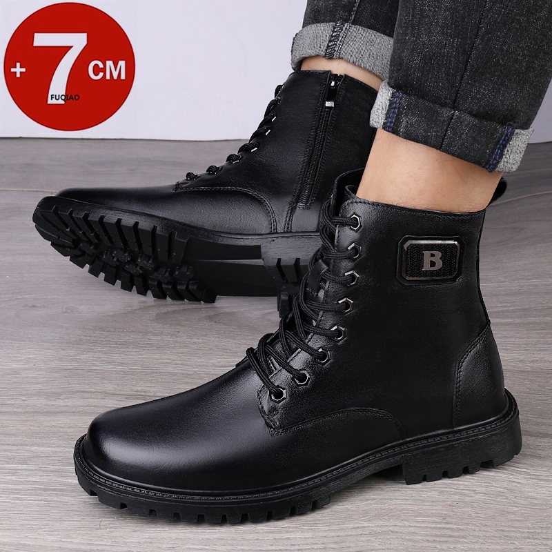 Men's Genuine Leather Elevator - đánh giá và giá Men Shoes Boss