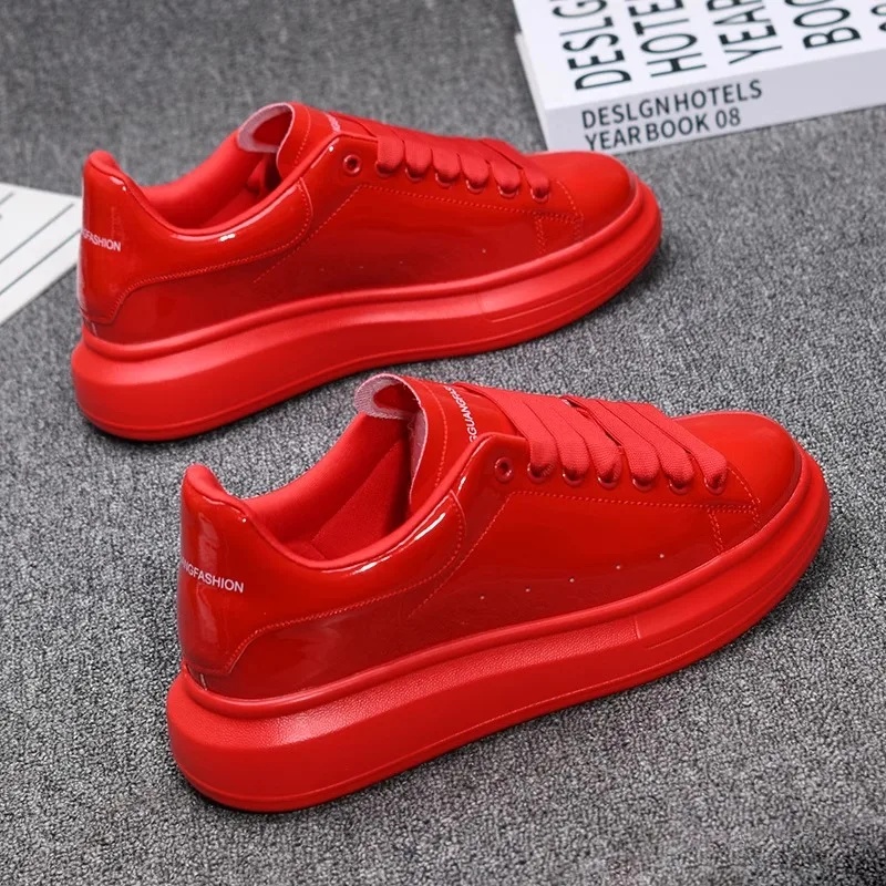 2025 Lacquered White Casual Sh - đánh giá và giá Men'S Shoes Casual Sneakers