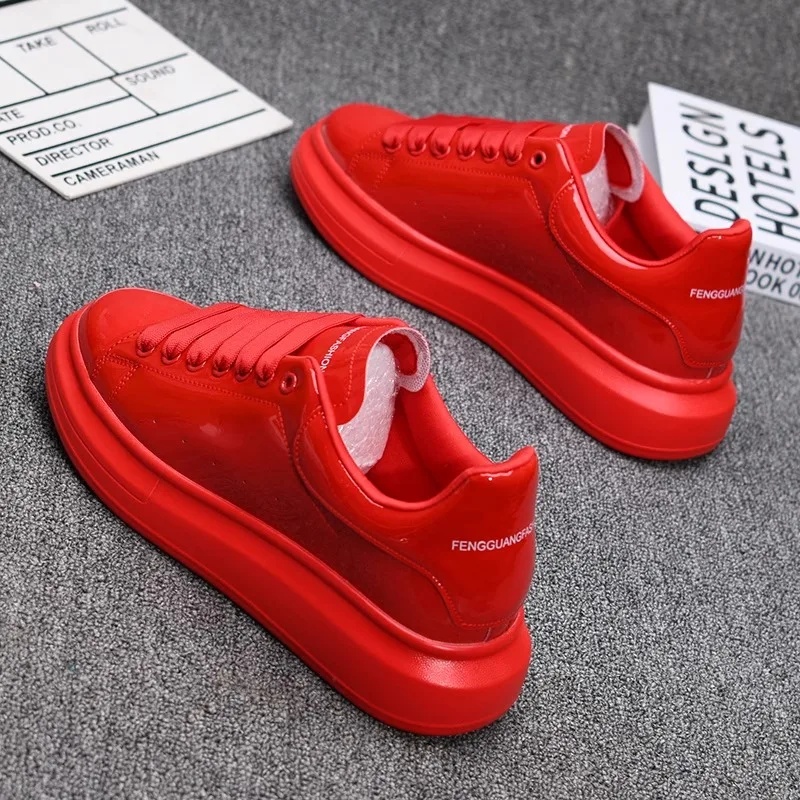 2025 Lacquered White Casual Sh - đánh giá và giá Men'S Shoes Casual Sneakers