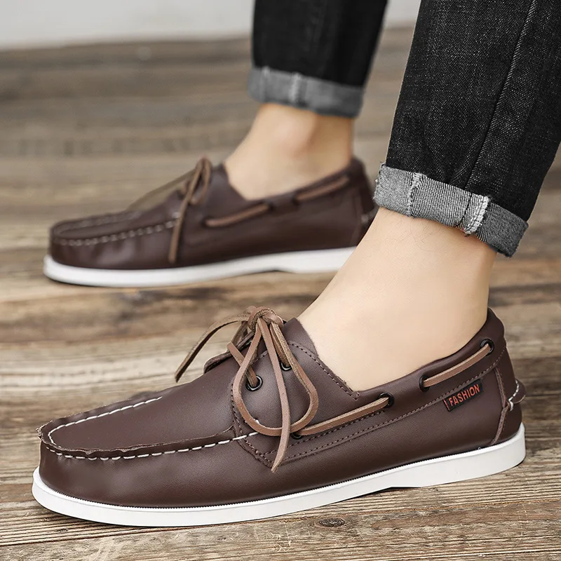 Genuine Leather Loafers Luxury - đánh giá và giá Boat Shoe Leather