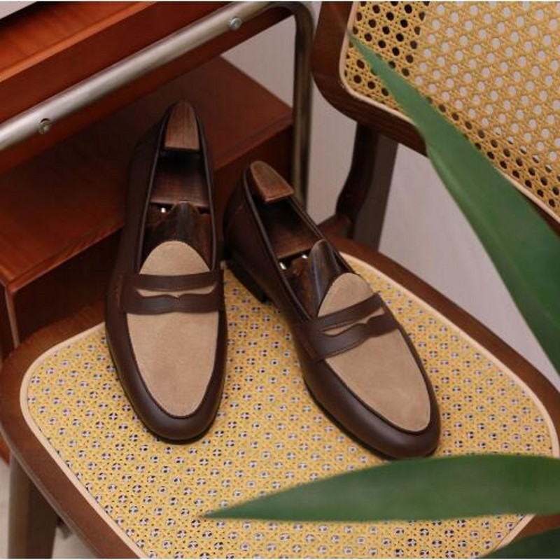 British Style Men Coffee Loafe - đánh giá và giá Boat Shoe Leather