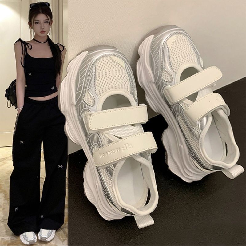 Metallic Silver Hollow Out Pla - đánh giá và giá Sandal Sport Outdoor