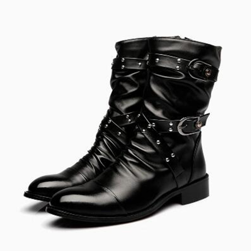 Fashion Men's Leather High Qua - đánh giá và giá Men Shoes Size 46