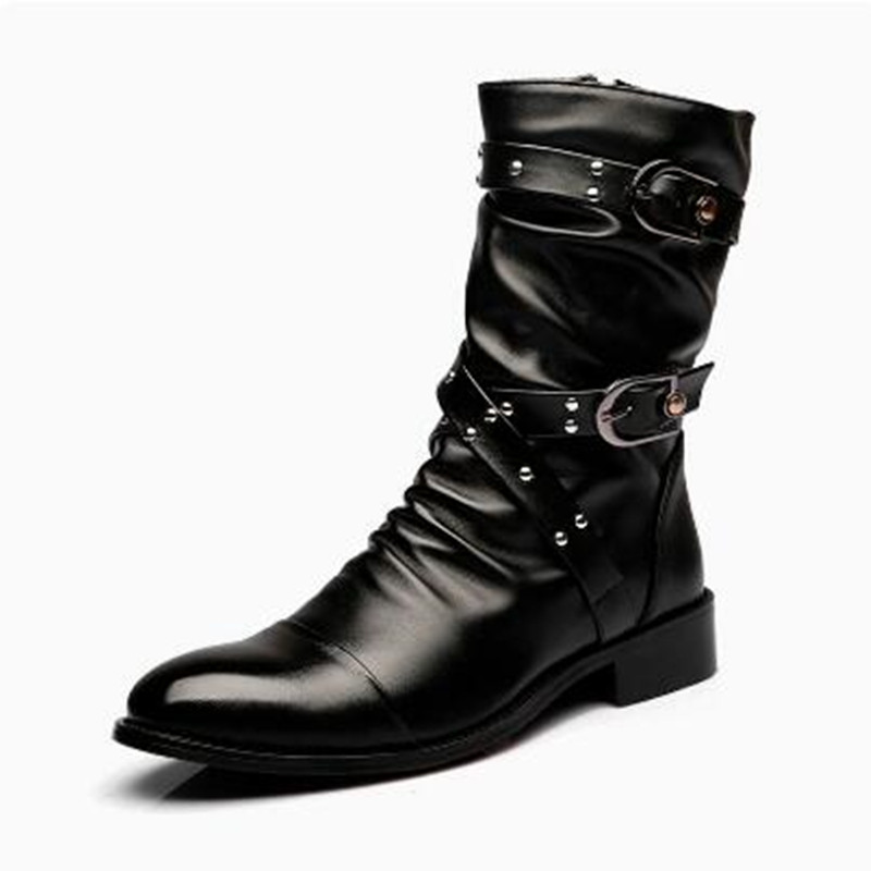 Fashion Men's Leather High Qua - đánh giá và giá Men Shoes Size 46