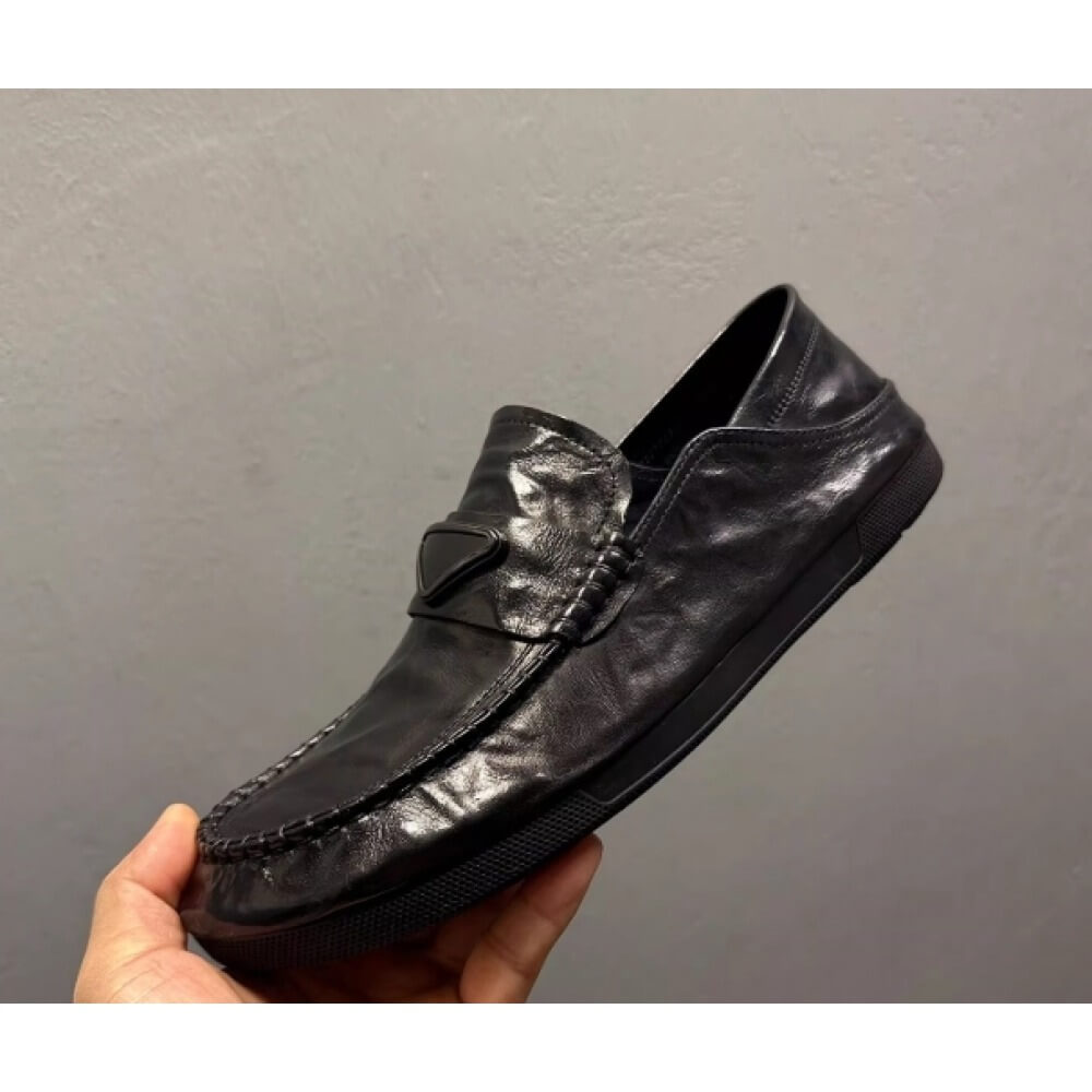 Handcrafted Black Leather Driv - đánh giá và giá Men'S Shoes Drivers