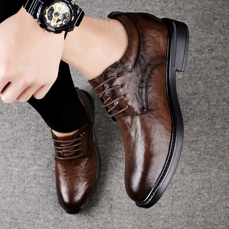 Leather Casual Elevator Shoes  - đánh giá và giá Men Shoes Boss